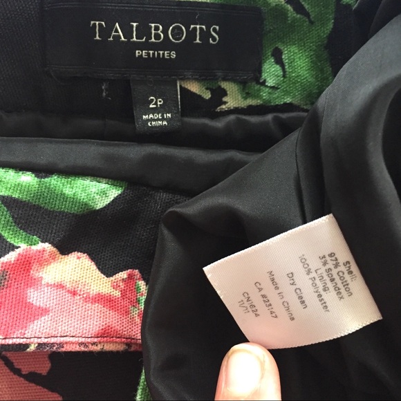 Talbots Petites Floral Pencil Skirt - Picture 4 of 5